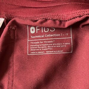 Dark cherry figs scrub bottoms